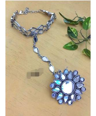 Mirror haathphool bracelet with ring 2