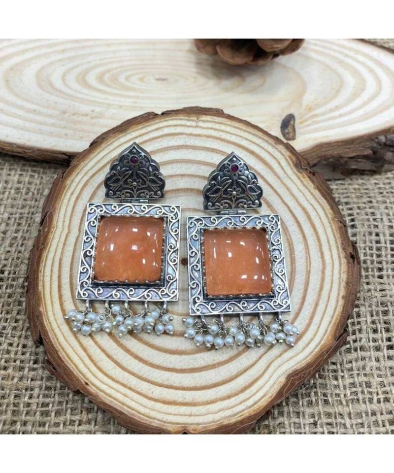 Stone Dangler Earrings