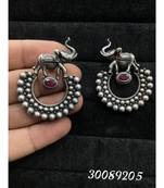Antique Elephant Stone Stud Earrings