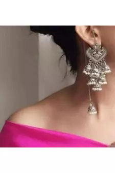 Long Jhumki Earrings