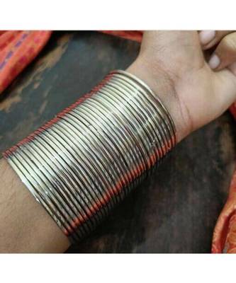 Silver Plain Bangle set 1
