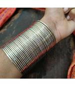 Silver Plain Bangle set