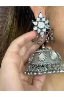 Big Mirror Jhumka