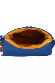 Geomat Digital Printed Canvas Sling Bag Blue & Multi