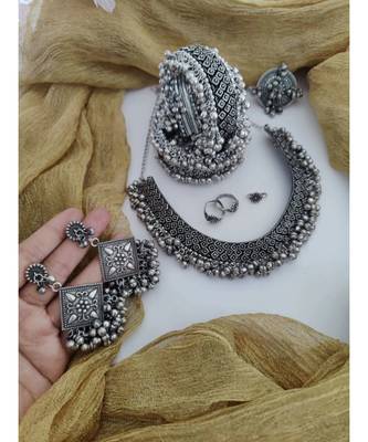 Trendy Ghunghroo Jewellery set Combo 3