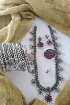 South Indian Jewellery Set Combo