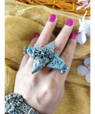 Antique Ghunghroo Kada With Ring 2