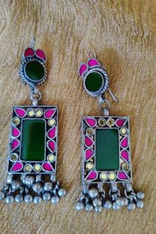Muticolour Glass Earrings