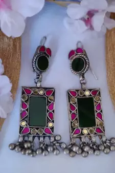 Muticolour Glass Earrings