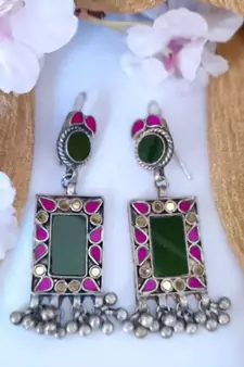 Muticolour Glass Earrings