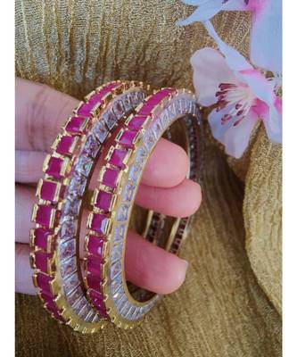Cz Pink Bangles 1