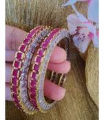 Cz Pink Bangles