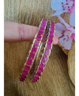Cz Pink Bangles 2