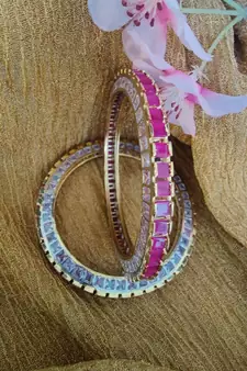 Cz Pink Bangles
