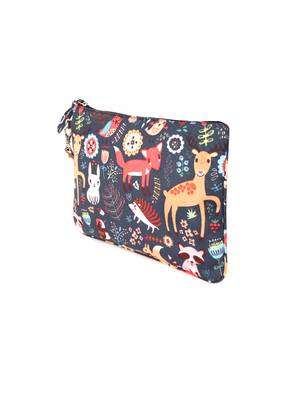 Anekaant Modish Navy & Multi Polyester Quirky Cosmetic Pouch 2