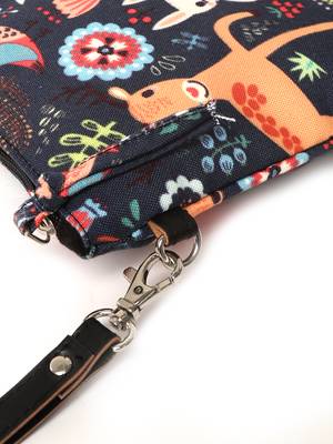 Anekaant Modish Navy & Multi Polyester Quirky Cosmetic Pouch 5