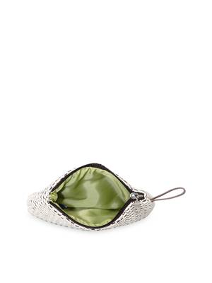 Anekaant Classy Natural & brown Cotton Matte Cosmetic Pouch 4
