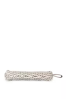 Anekaant Classy Natural & brown Cotton Matte Cosmetic Pouch