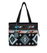 Anekaant Geomat Blue & Multi Cotton Jacquard Tote Bag