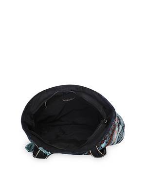 Anekaant Geomat Blue & Multi Cotton Jacquard Tote Bag 4