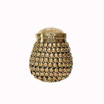 Anekaant Cask Mosaic Metal Clutch Gold 3