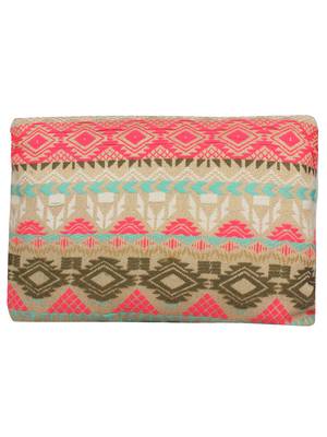 Anekaant Raster Multi Cotton Woven Jacquard Sling Bag 3