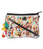 Anekaant Glary White Multicolored Cotton Sling Bag