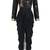 Black embroidered raw silk and georgette party-wear-Kurtis