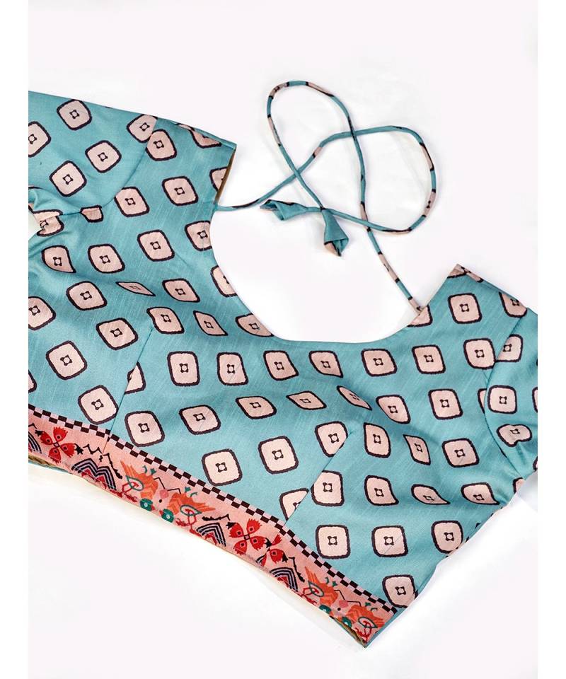 Pink or Grey Digital Printed Banglori Silk Lehenga Choli