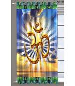 Digital printed Polyester Curtain set of 2 pcs stitched and fitted with eyelet By FRIMERR