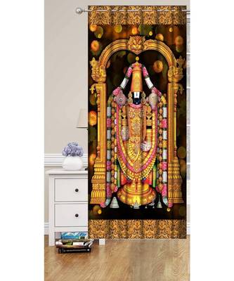 Digital printed Polyester Curtain set of 2 pcs stitched and fitted with eyelet By FRIMERR 1
