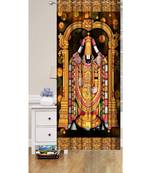 Digital printed Polyester Curtain set of 2 pcs stitched and fitted with eyelet By FRIMERR