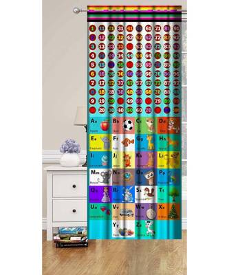Digital printed Polyester Curtain set of 2 pcs stitched and fitted with eyelet By FRIMERR 1