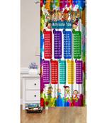 Digital printed Polyester Curtain set of 2 pcs stitched and fitted with eyelet By FRIMERR