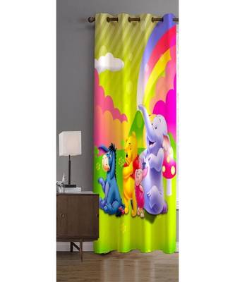 Digital printed Polyester Curtain set of 2 pcs stitched and fitted with eyelet By FRIMERR 1