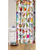 Digital printed Polyester Curtain set of 2 pcs stitched and fitted with eyelet By FRIMERR