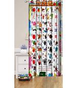 Digital printed Polyester Curtain set of 2 pcs stitched and fitted with eyelet By FRIMERR