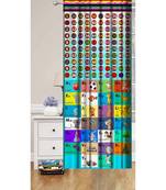 Digital printed Polyester Curtain set of 2 pcs stitched and fitted with eyelet By FRIMERR