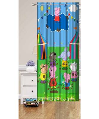 Digital printed Polyester Curtain set of 2 pcs stitched and fitted with eyelet By FRIMERR 1
