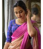 Suta Polyester Blue Coloured Hand-Sequined Blouse