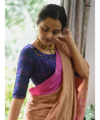 Suta Polyester Blue Coloured Hand-Sequined Blouse 2