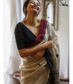 Suta Black Coloured Kotpad Handloom Cotton Blouse