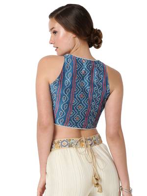 Blue waist-belt 2