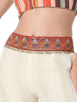 Maroon waist-belt 3