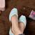 Purely Lush Light Blue Embroidered Pearl Mojari