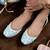 Purely Lush Light Blue Embroidered Pearl Mojari