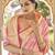 Pink woven silk saree with blouse