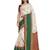 Off white woven art silk saree with blouse