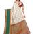 Off white woven art silk saree with blouse