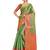 Green woven art silk saree with blouse